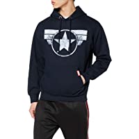 Marvel Captain America-Cap Logo Capucha para Hombre